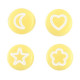 Acrylic beads Icon mix Yellow